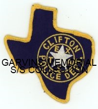 TEXAS,CLIFTON POLICE 1